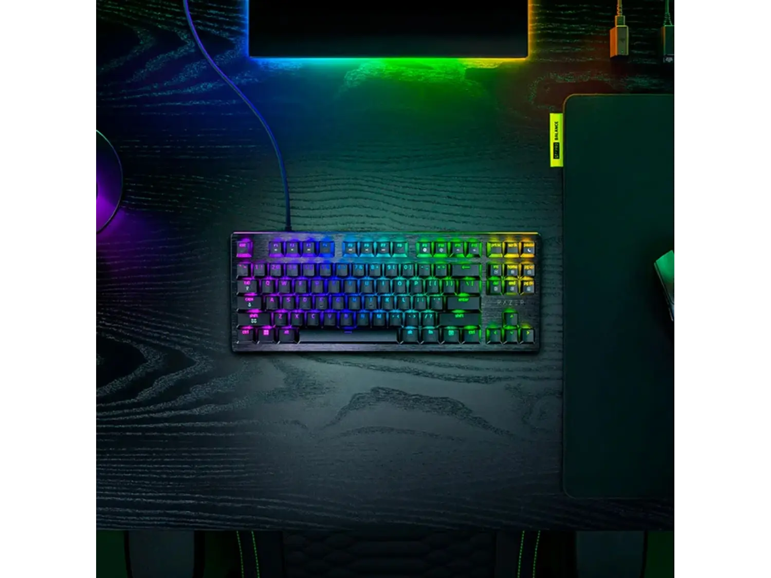 Teclado Gamer Razer Huntsman V3 HE Magnetic TKL 8K, Color Negro, 80%, 8 Khz 3