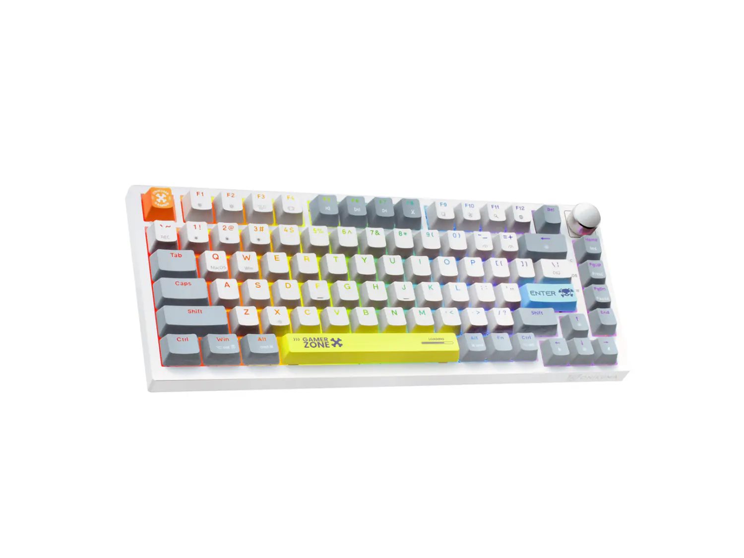 Teclado Gamer Mecánico Onikuma G52, Color Blanco 2