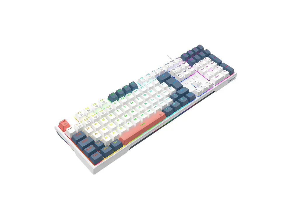 Teclado Gamer Redragon Trundle K668WBO-RGB-SP, SW Red, Español  4