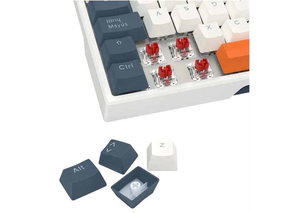 Teclado Gamer Redragon Trundle K668WBO-RGB-SP, SW Red, Español  6