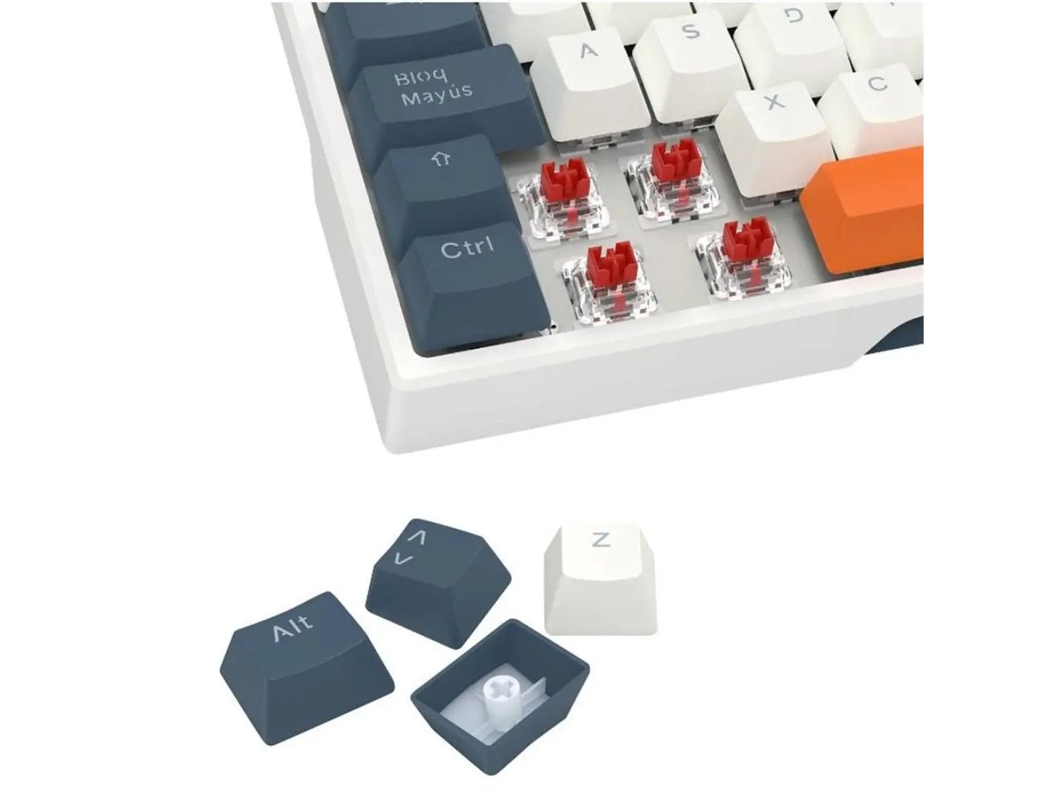 Teclado Gamer Redragon Trundle K668WBO-RGB-SP, SW Red, Español  6