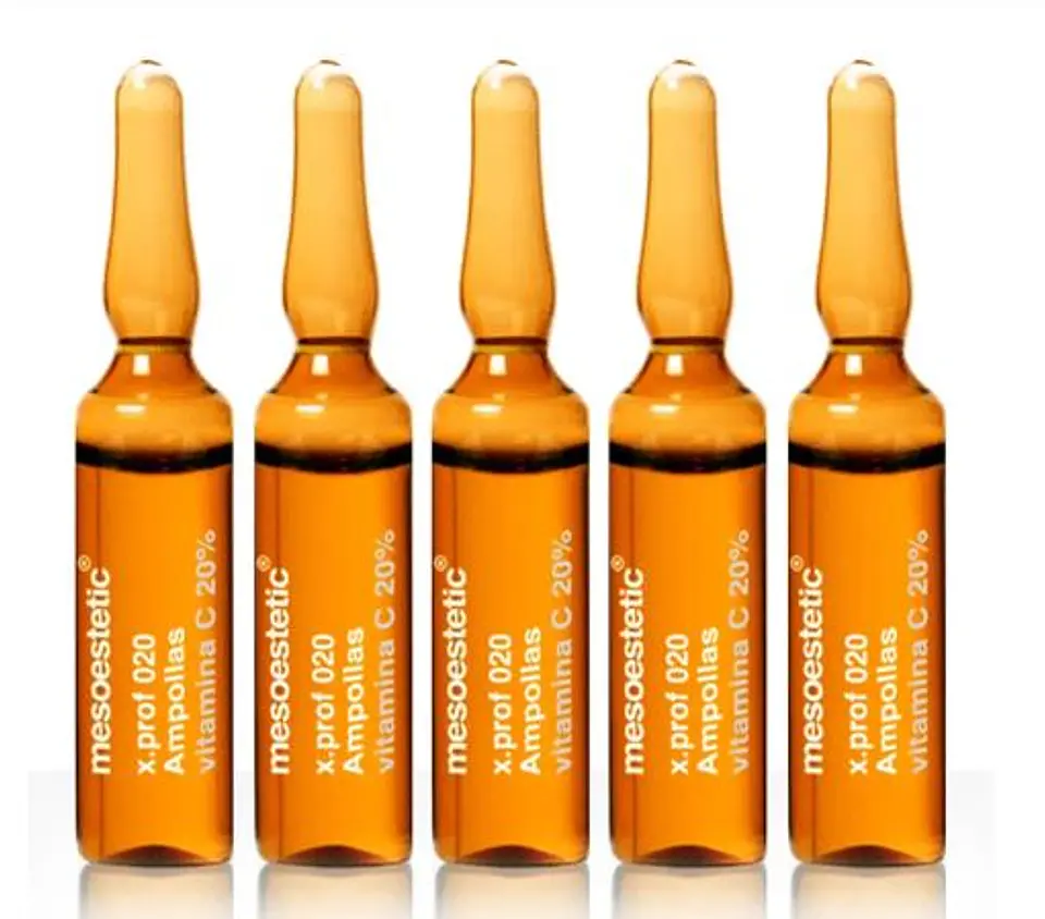 5 Ampollas  Vitamina C  (5 ml c/u) Mesoestetic 1