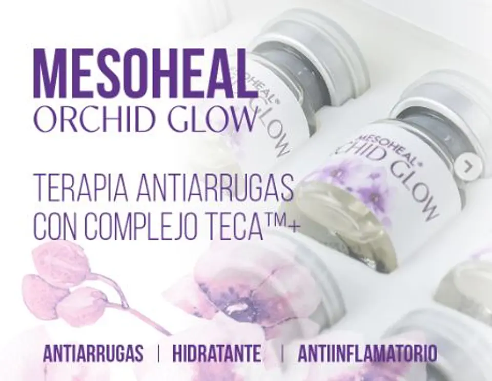 Orchid Glow una piel radiante y rejuvenecida. CAJA 10 VIALES 5 ML 2