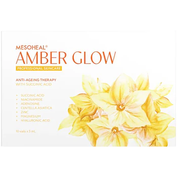 CAJA 10 VIALES AMBER GLOW  Mesoheal® REVITALIZA, NUTRE Y DESPIGMENTA
