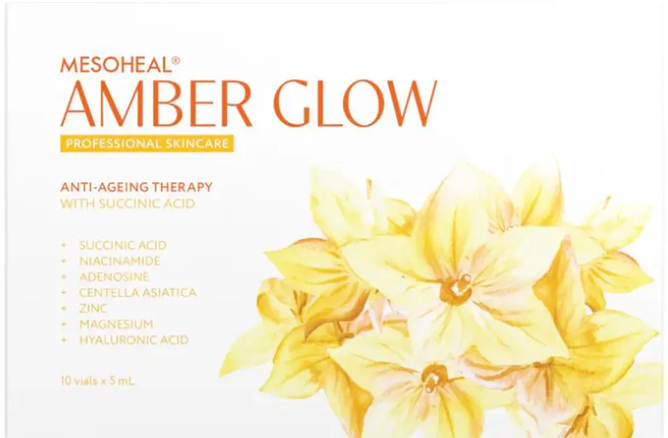  AMBER GLOW  Mesoheal® REVITALIZA, NUTRE Y DESPIGMENTA CAJA 10 VIALES  1