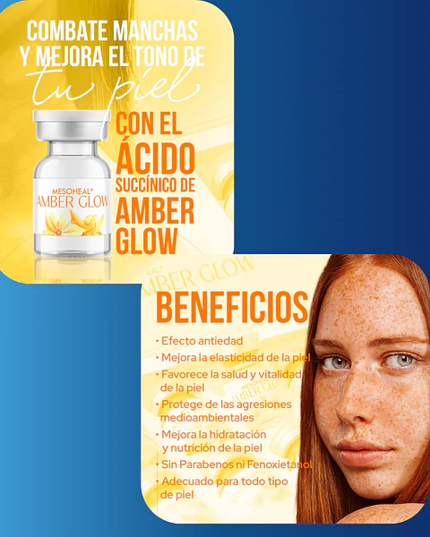 1 vial 10ML EXOSOMAS LIOFILIZADO + 1 amber glow  