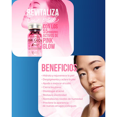 1 vial 10ML  EXOSOMA Ageless LIOFILIZADO  +  1 pink glow 