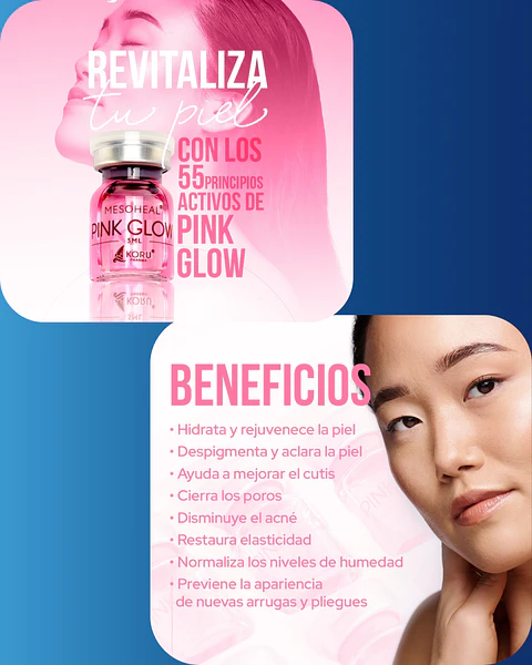 1 vial 10ML  EXOSOMA Ageless LIOFILIZADO  +  1 pink glow 