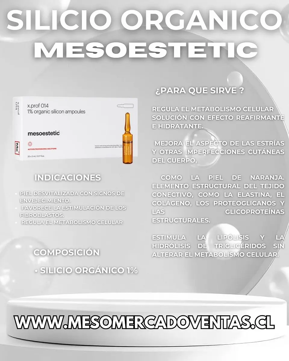 10 ( AMPOLLAS 5 ML) SILICIO ORGANICO MESOESTETIC  5