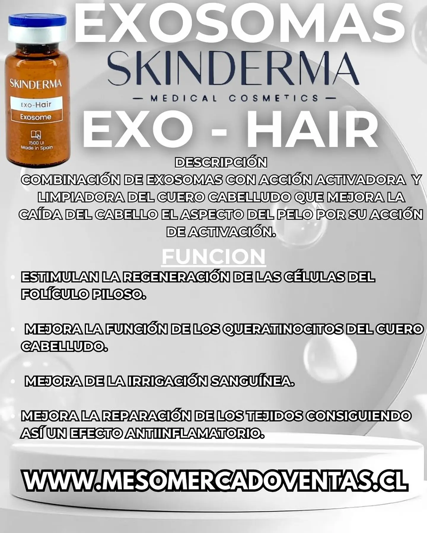 1 VIAL 10ML EXOSOMAS HAIR Liofilizado 1500 UI 1