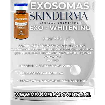 CAJA  5 VIALES  10 ML Exosomes Whitening LIOFILIZADO  1500UI Reconstituir 