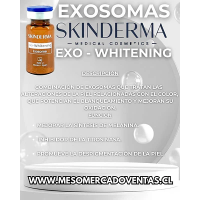 CAJA  5 VIALES  10 ML Exosomes Whitening LIOFILIZADO  1500UI Reconstituir 