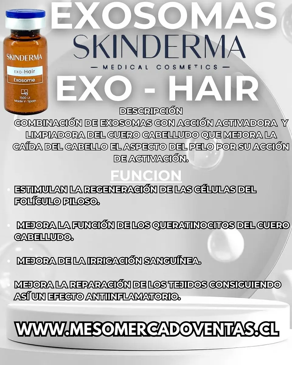 Exosomes Hair 5 VIAL 10 ML  1500UI Reconstituir  1