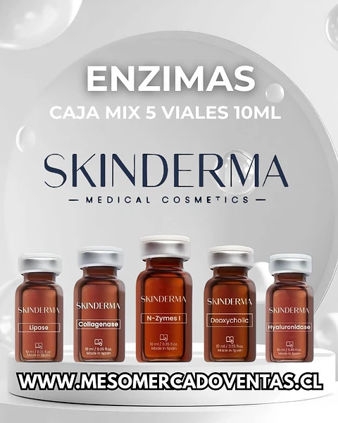 CAJA 5 VIALES MIX ENZIMAS SKINDERMA  10 ML 