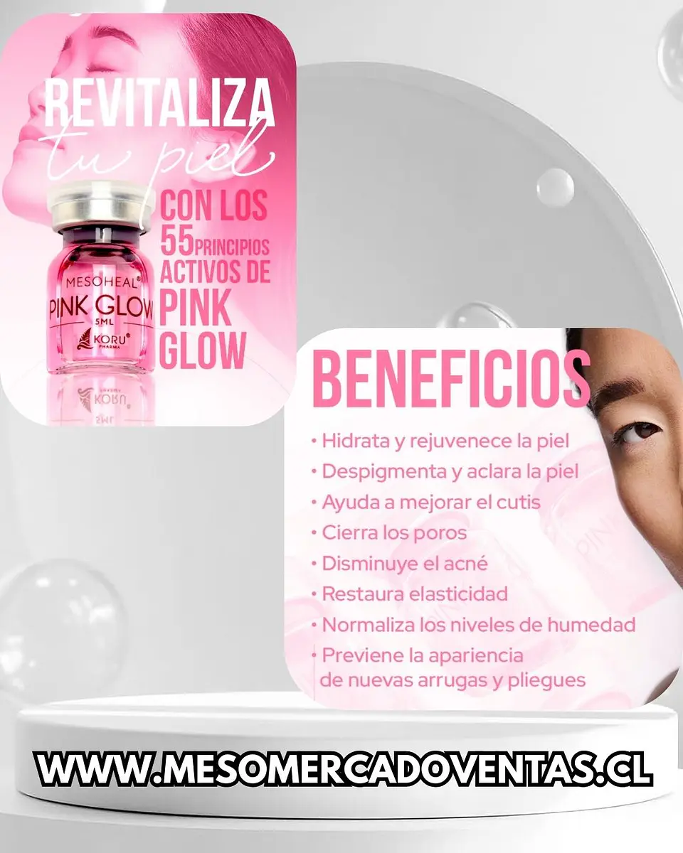 1 vial 5 ml Mesoheal Pink Glow 1