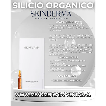 5  AMPOLLAS 5 ML SILICIO ORGANICO SKINDERMA