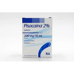 CAJA 10 VIALES  Lidocaina (Pisacaina) 2%  10 ml 