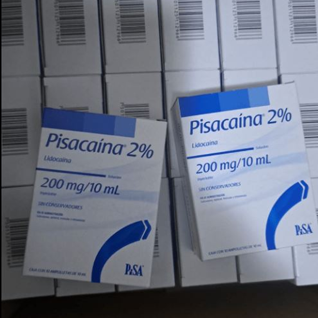 CAJA 10 VIALES  Lidocaina (Pisacaina) 2%  10 ml  5