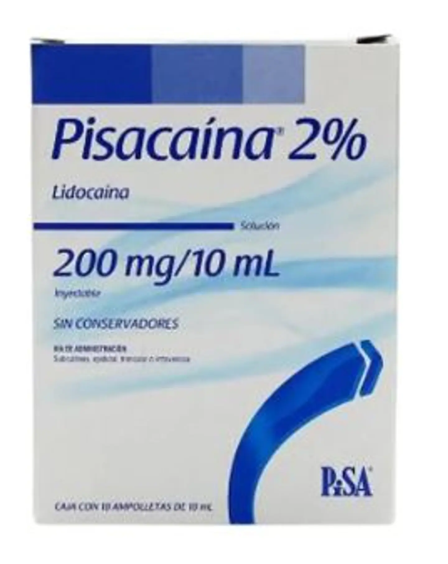 1 vial 10 ml  Lidocaina (Pisacaina) 2%   2