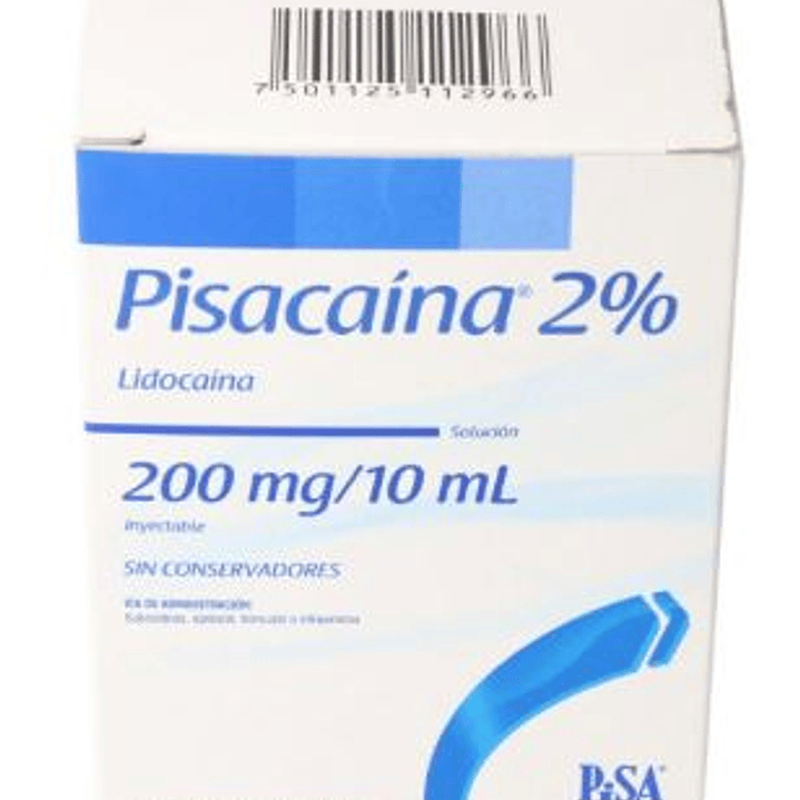 1 vial 10 ml  Lidocaina (Pisacaina) 2%   4