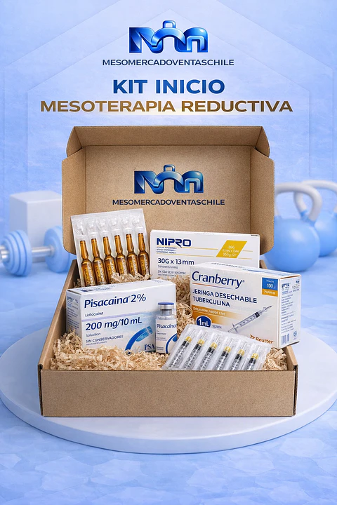 🔥 KIT INICIO MESOTERAPIA REDUCTIVA 10 AMP MESOSTABYL + JERINGAS 27 G 1/2  Y 1 VIAL LIDOCAINA 10 ML 