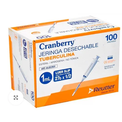 50 JERINGAS DE INSULINA 27G 1/  ″