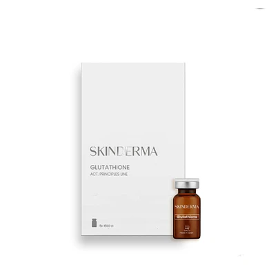CAJA  5 viales 10 ml  Glutatión 1500 UI de SKINDERMA LIOFILIZADO 