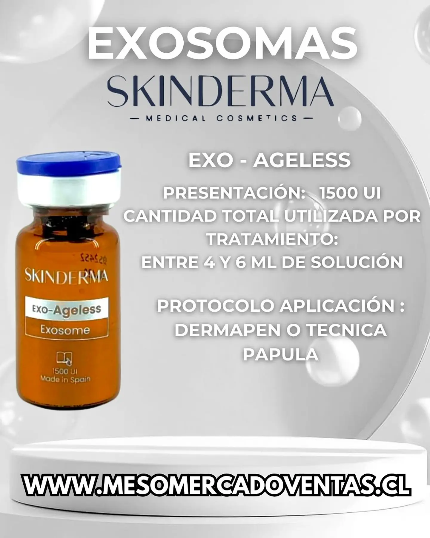 CAJA 5 VIALES 10ML EXOSOMAS Ageless Liquido 9