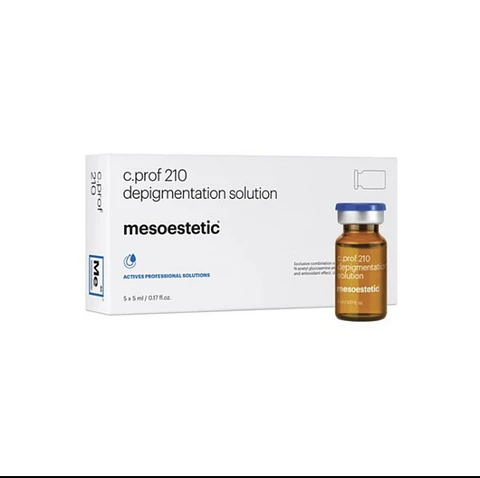 caja 5 viales 5 ml despigmentante solución 210 mesoestetic 