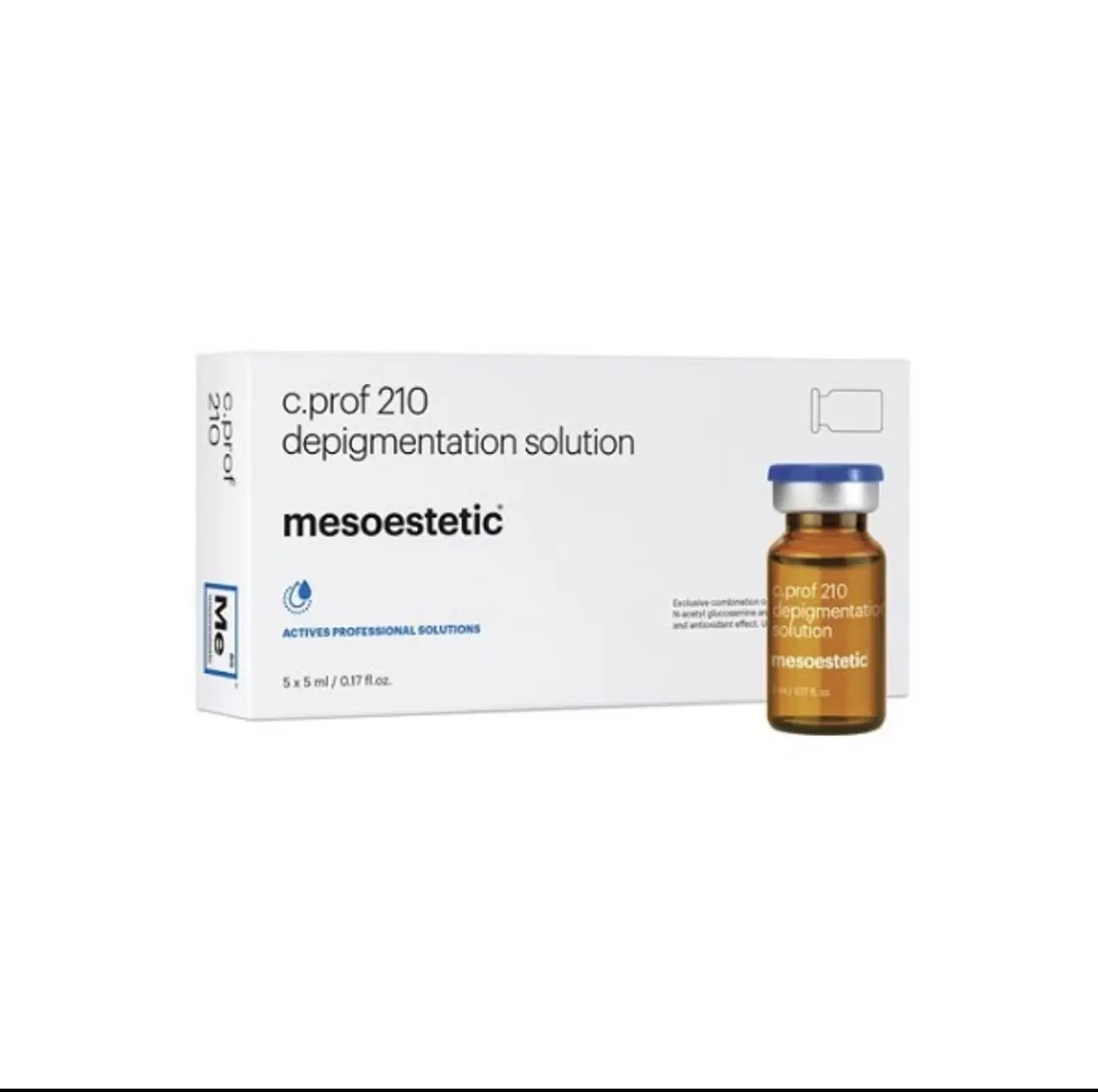 caja 5 viales 5 ml despigmentante solución 210 mesoestetic  1