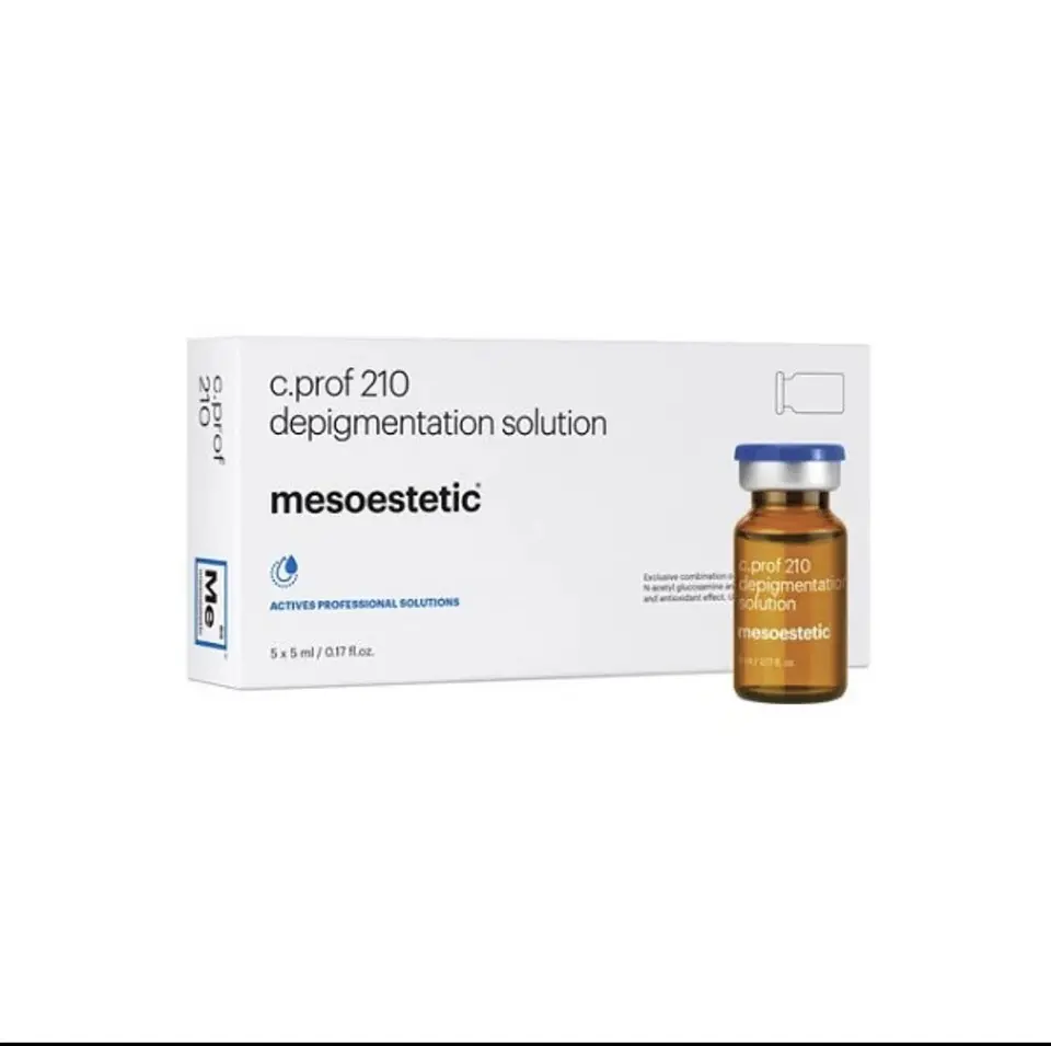caja 5 viales 5 ml despigmentante solución 210 mesoestetic  1