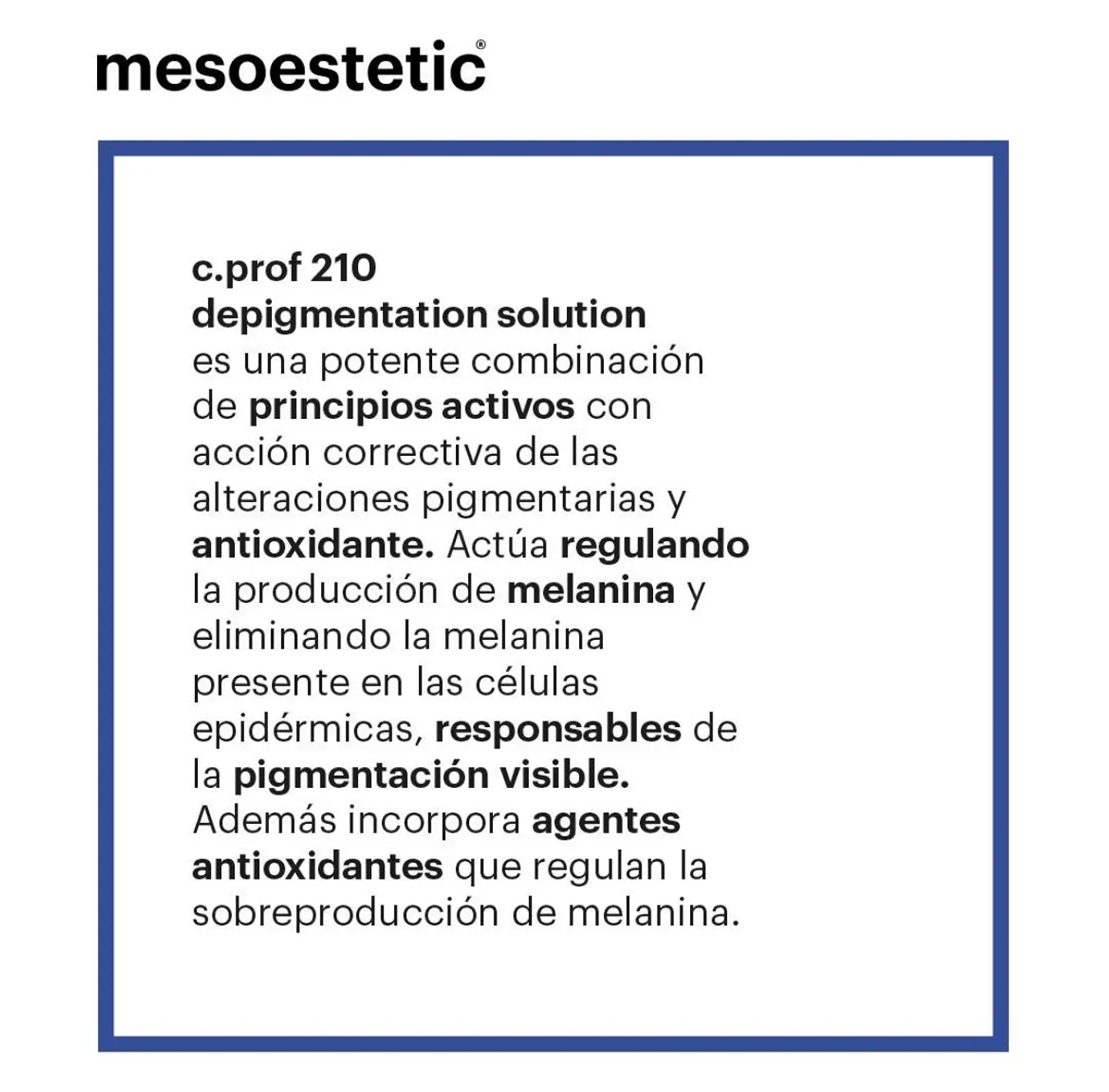 caja 5 viales 5 ml despigmentante solución 210 mesoestetic  4