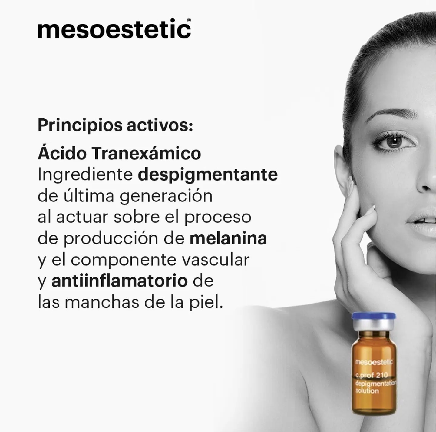 caja 5 viales 5 ml despigmentante solución 210 mesoestetic  3