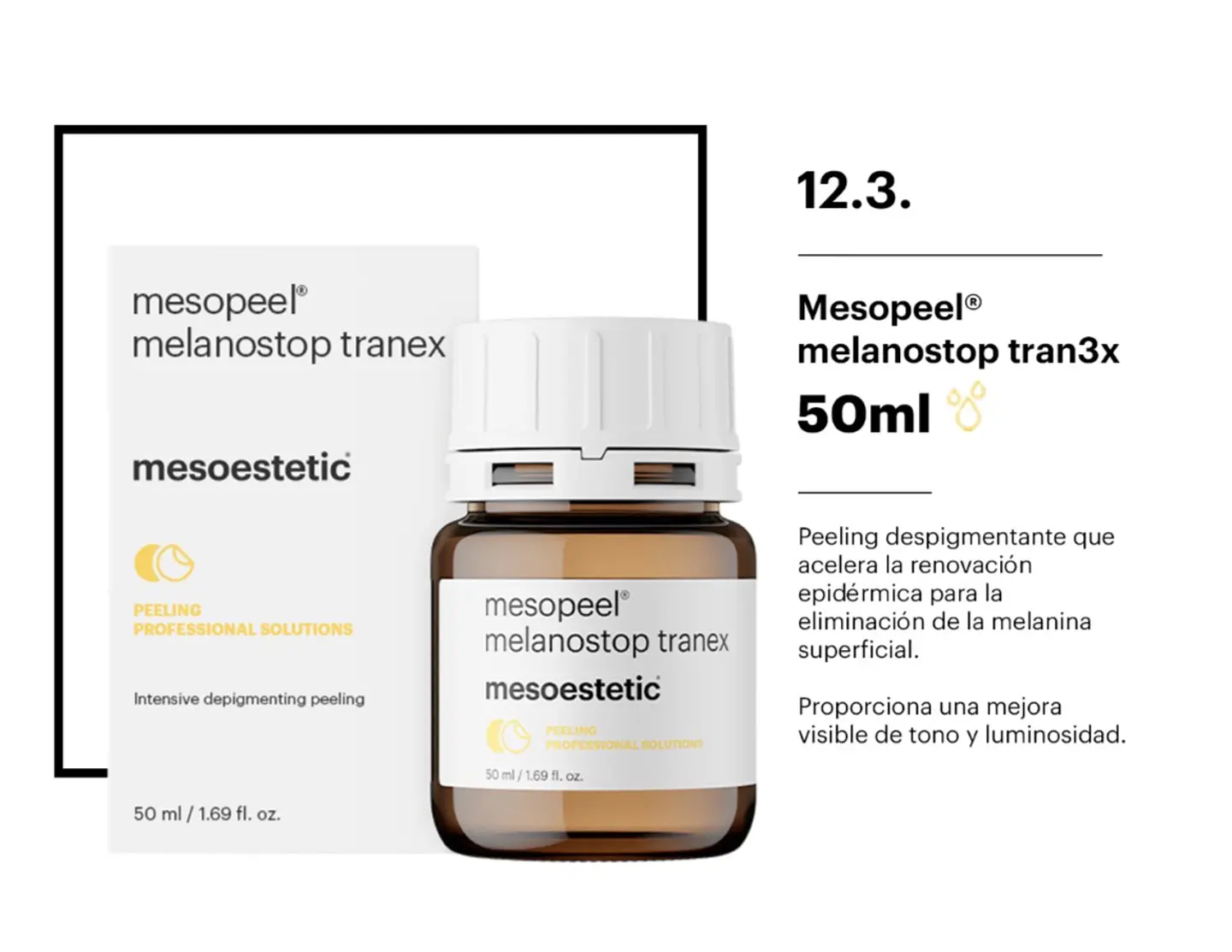 mesopeel® melanostop tranex peeling despigmentante superficial 1