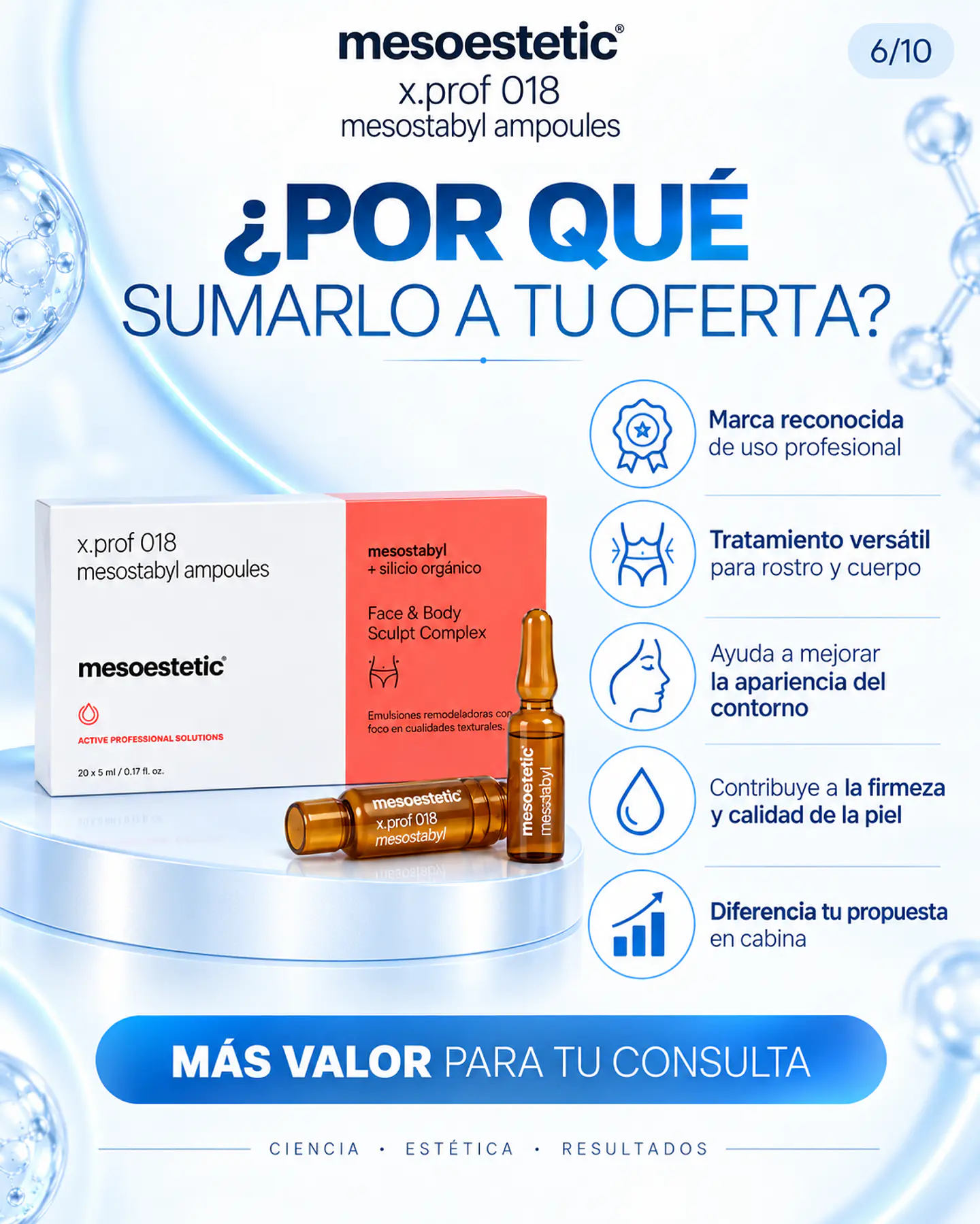 PACK MESOSTABYL + SILICIO 20 amp Mesoestetic  6