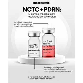 CAJA 5 vial 5ML  BIOFLASH NCTC + CAJA 5 vial 2,5ML  X-DNA: BIOREVITALIZACIÓN EN DOBLE ACCIÓN