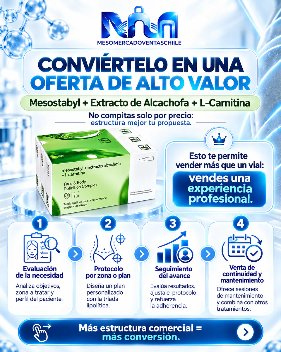 TRÍADA MAESTRA REDUCTORA 3 activos ( 30 ampollas ) mesostabyl ,alcachofa,lcarnitina 6