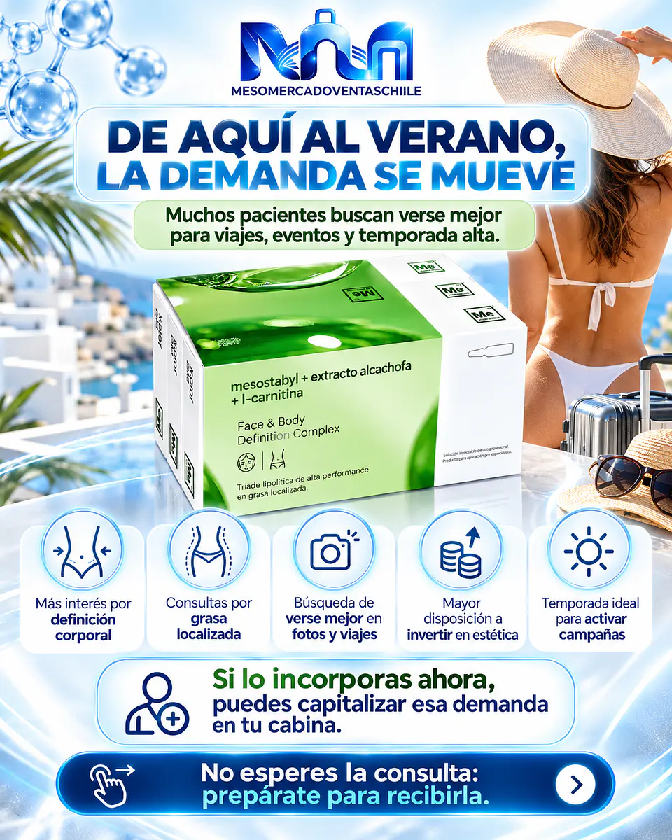 TRÍADA MAESTRA REDUCTORA 3 activos ( 30 ampollas ) mesostabyl ,alcachofa,lcarnitina 9