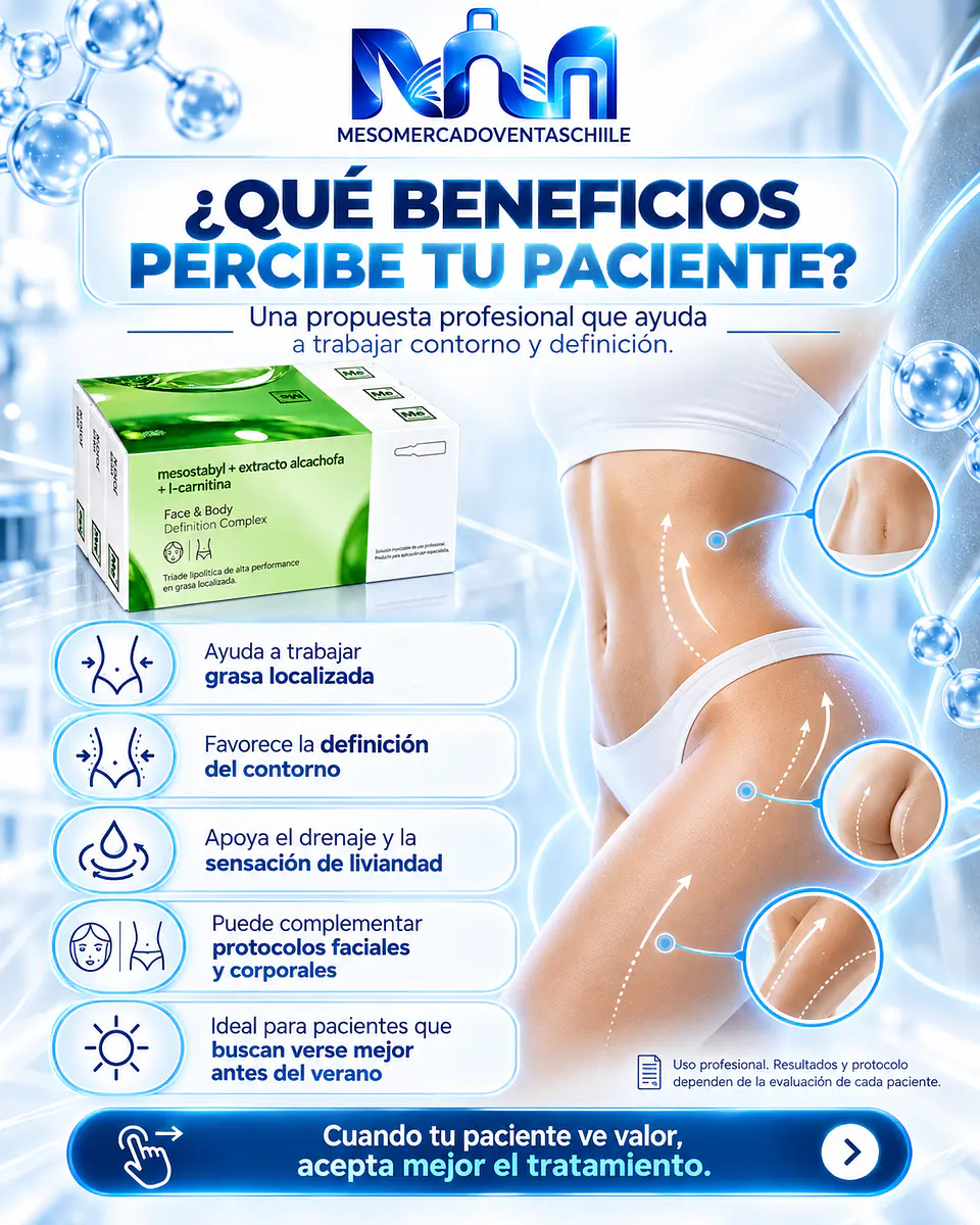 TRÍADA MAESTRA REDUCTORA 3 activos ( 30 ampollas ) mesostabyl ,alcachofa,lcarnitina 2