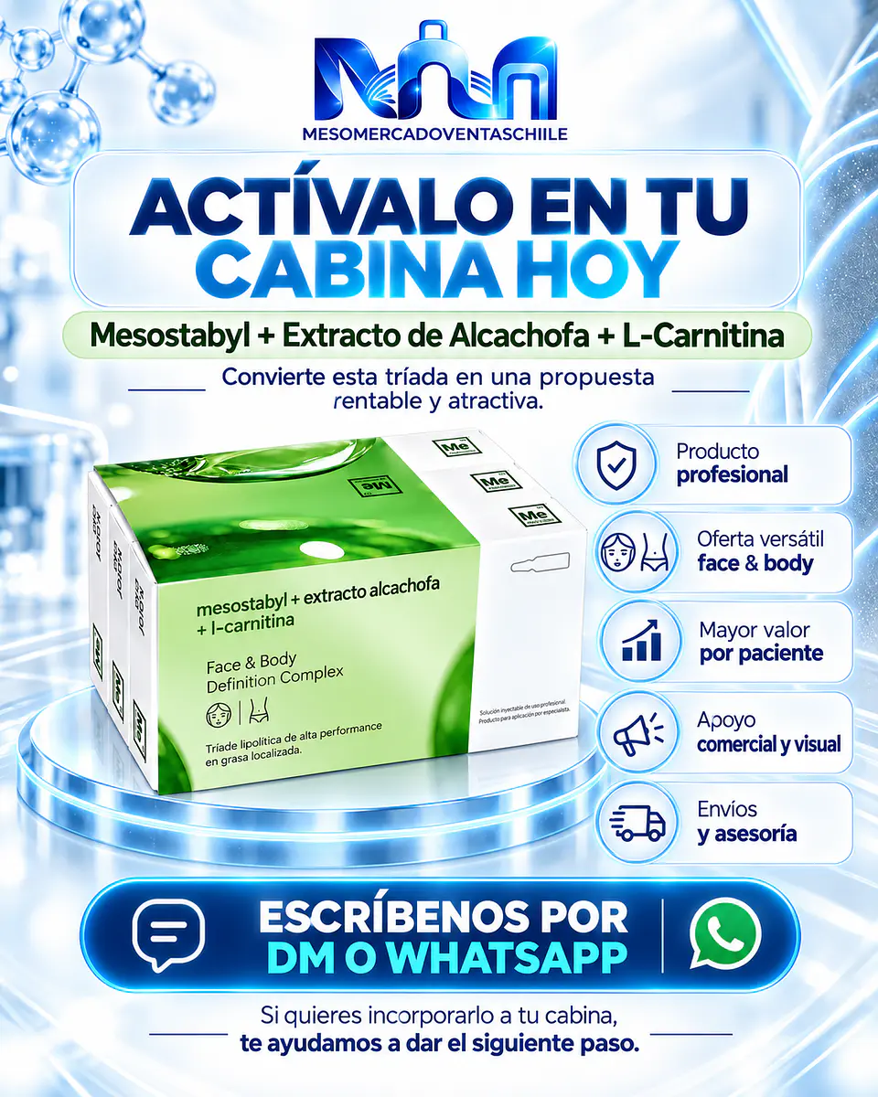 TRÍADA MAESTRA REDUCTORA 3 activos ( 30 ampollas ) mesostabyl ,alcachofa,lcarnitina 7