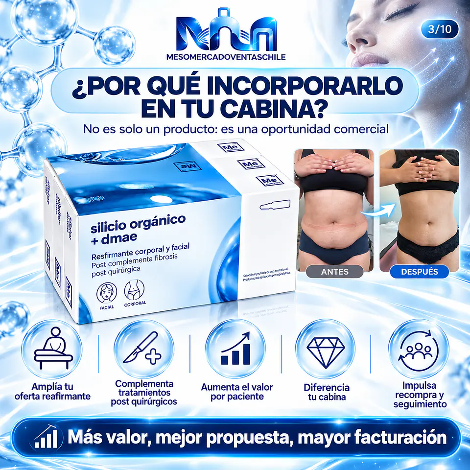 POST LIPO REDUCE Y REAFIRMA 10  amp silicio y 10 Dmae Mesoestetic  3