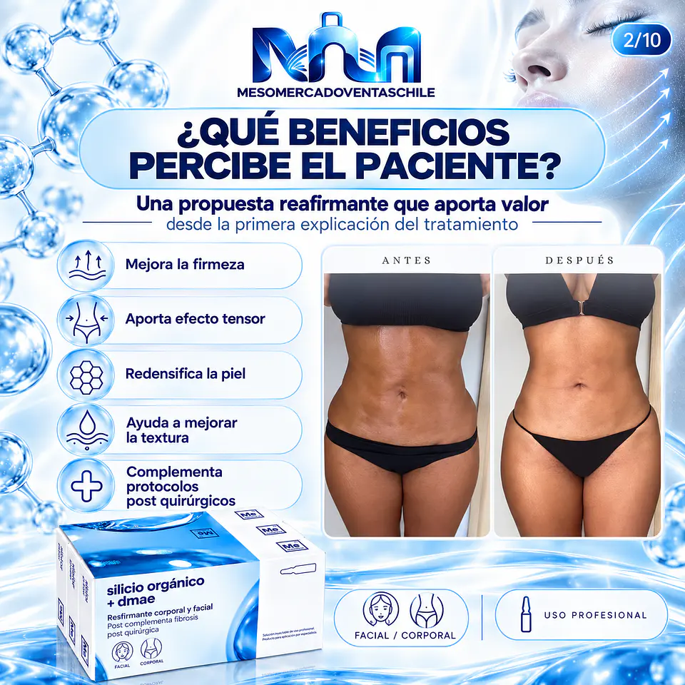 POST LIPO REDUCE Y REAFIRMA 10  amp silicio y 10 Dmae Mesoestetic  2