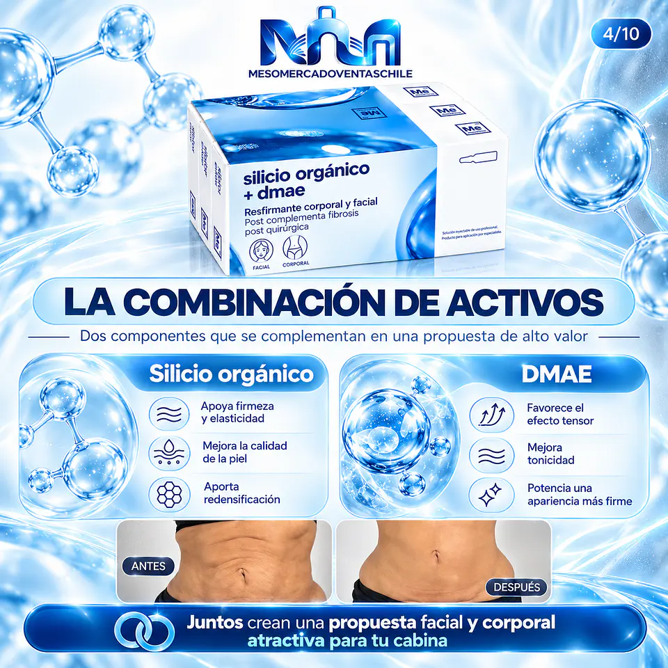 POST LIPO REDUCE Y REAFIRMA 10  amp silicio y 10 Dmae Mesoestetic  4