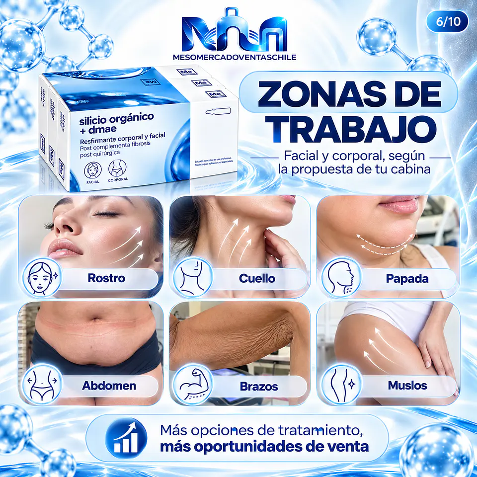 POST LIPO REDUCE Y REAFIRMA 10  amp silicio y 10 Dmae Mesoestetic  6