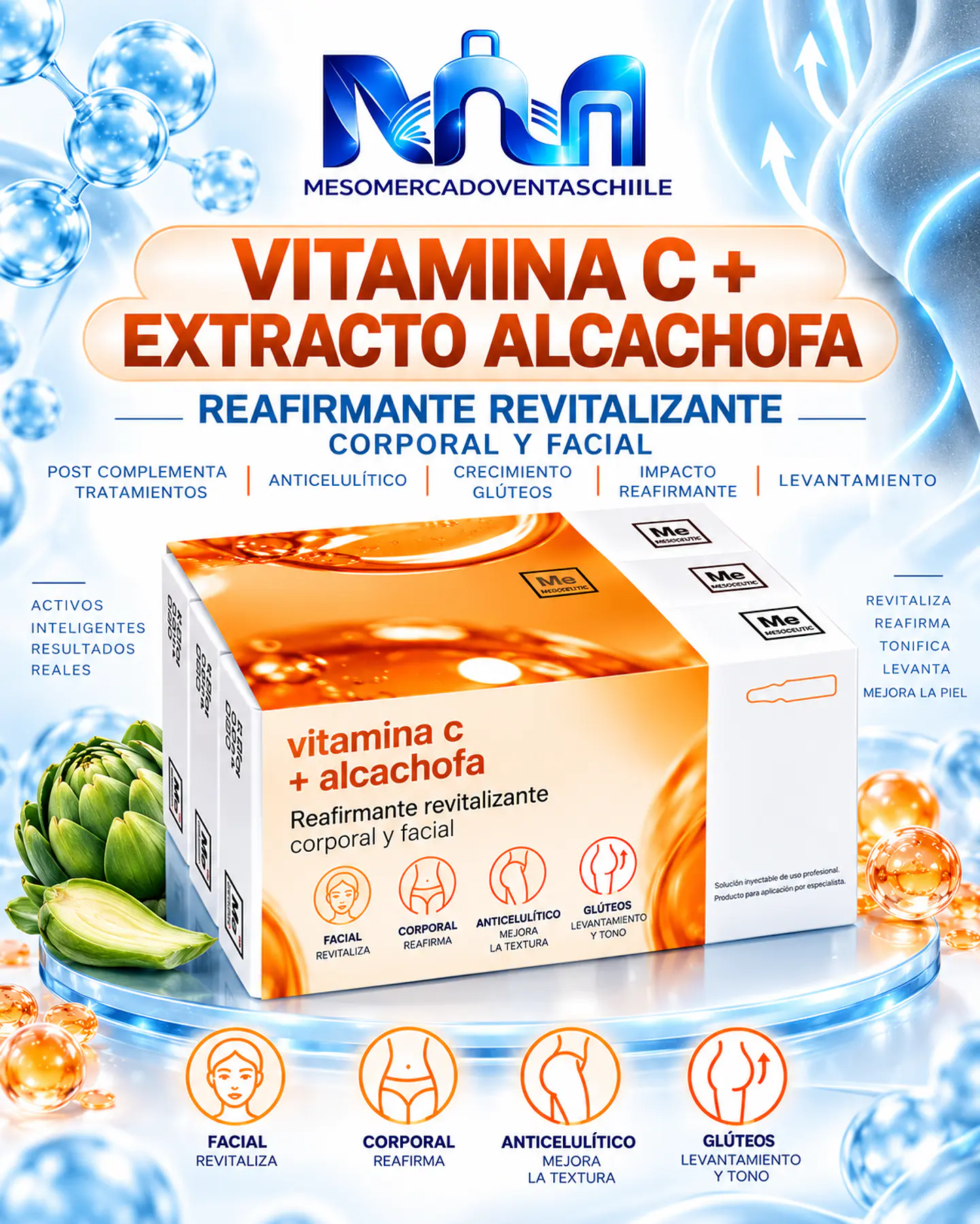PACK GLÚTEOS 10 VITAMINA C 20% - 10 EXTRACTO ALCACHOFA  6