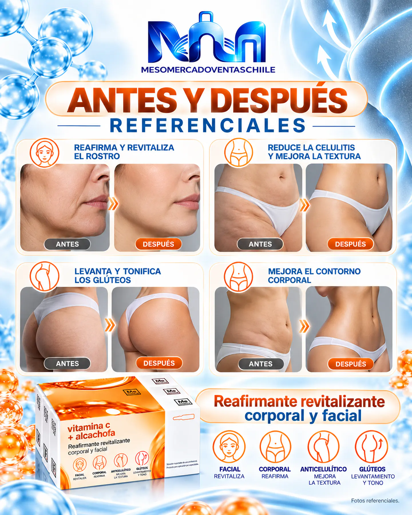 PACK GLÚTEOS 10 VITAMINA C 20% - 10 EXTRACTO ALCACHOFA  8