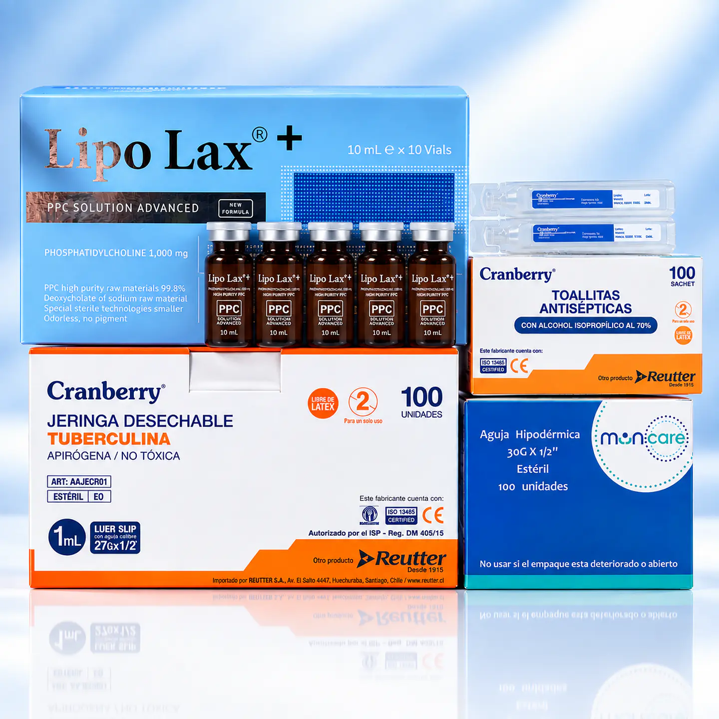 KIT MESO REDUCE  LIPO LAX + 5 viales Lipo Lax +  1
