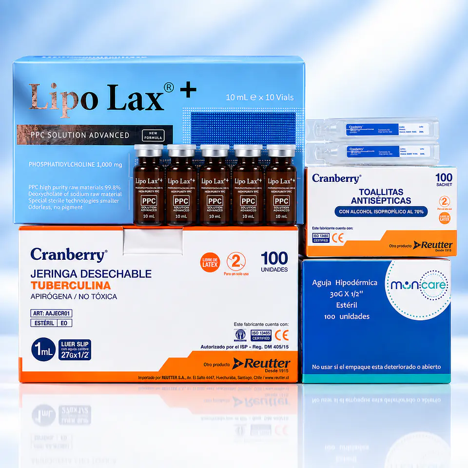 KIT MESO REDUCE  LIPO LAX + 5 viales Lipo Lax +  1