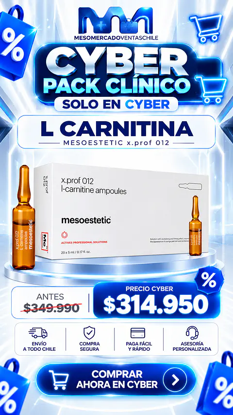 PACK 50 amp LCARNITINA MESOESTETIC 