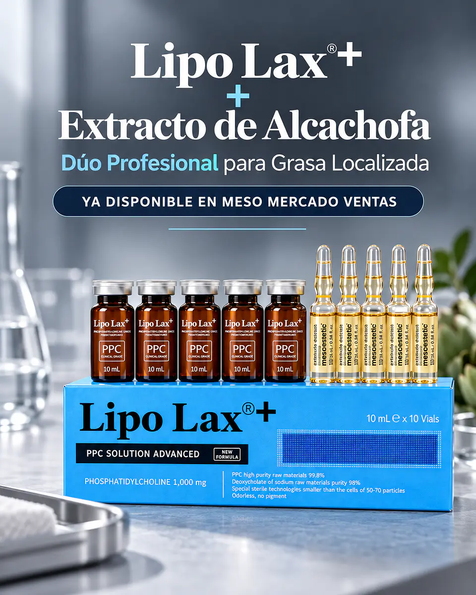 PACK 5 LIPO LAX + y 5 AMP ALCACHOFA MESOESTETIC 1